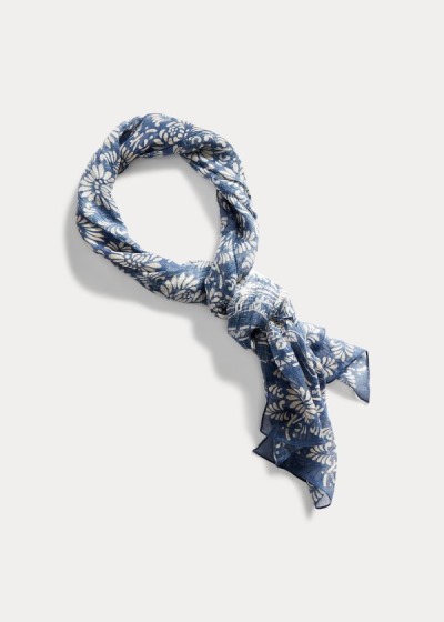 Men's Ralph Lauren Hawaiian Floral Linen Scarf | 879265PCY